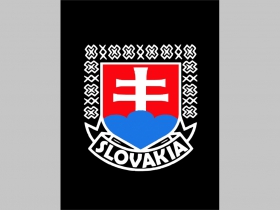 Slovakia - Slovensko chrbtová nášivka veľkosť cca. A4 (po krajoch neobšívaná) rozmery 36x24cm